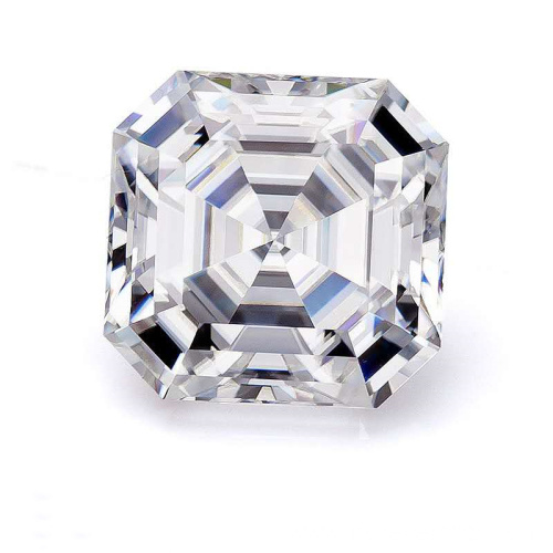 Brilliant D color 6mm Asscher Cut Moissanite Loose